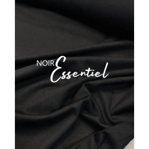 Jersey Milano Lourd Milo - "Spéciale Lory Courte" - Coupon de 1.50m - jusqu'au 44 - Noir Essentiel