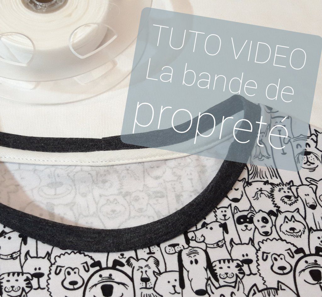 TUTO VIDEO Poser une bande de Propreté sur une encolure T-Shirt