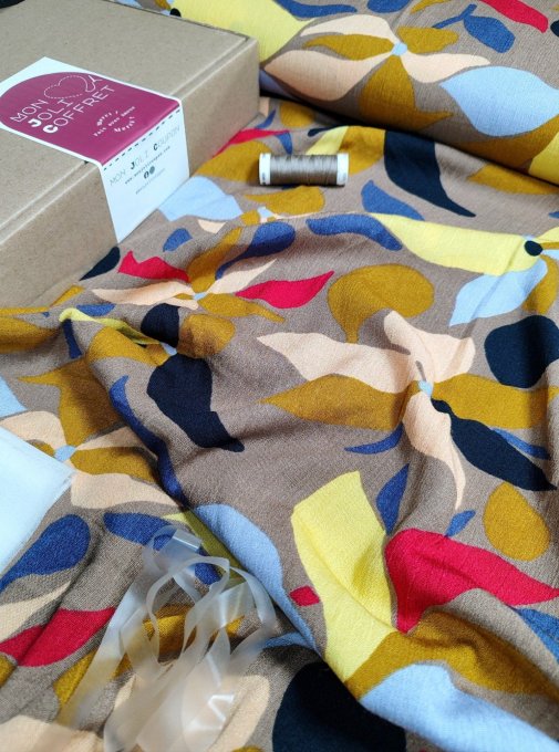 Mon Joli Coffret - La Robe Sorelle" Version Longue" - Coffret n°9 B-Crépon de Viscose