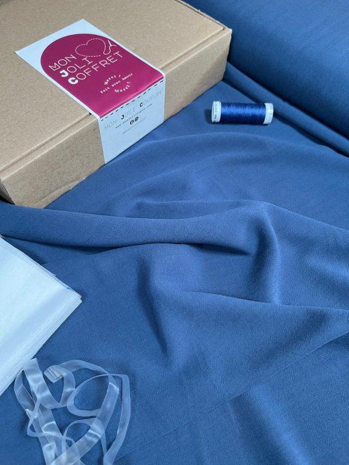 Mon Joli Coffret - La Robe Sorelle" Version Longue" - Coffret n°10 B- crepe de viscose