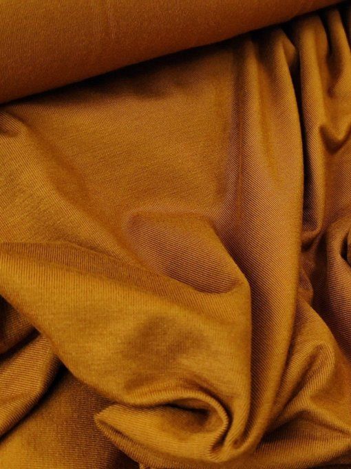 Jersey de Bambou Cognac - par 10 cm 