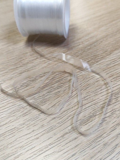 Élastique Lastin 8 mm - Transparent - au mètre