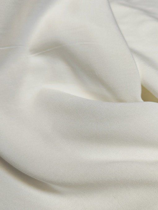Voile de Viscose Ecru - par 10 cm