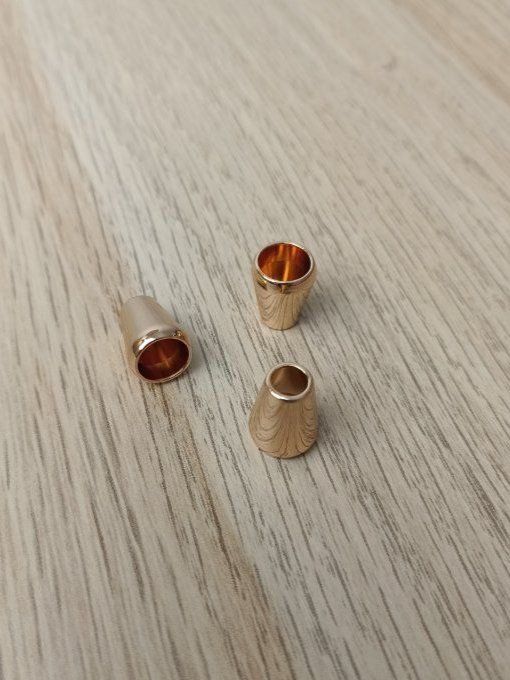 Embout de Cordon Métal Doré - 5 mm 