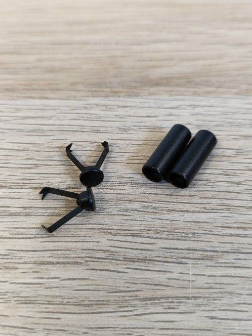 Embout de Cordon long Métal Noir Mat - 5.5 mm 