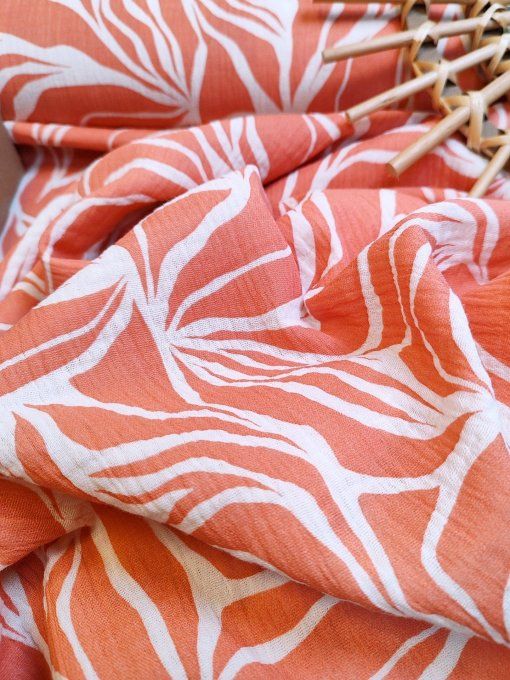 Double Gaze Corail - par 10 cm