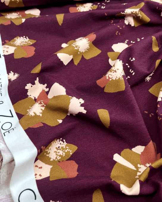Jersey de Coton Anémona Mûroise - Eglantine & Zoé - Coupon 60 cm