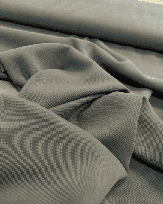 Twill de Viscose Velvis kaki  - par 10cm