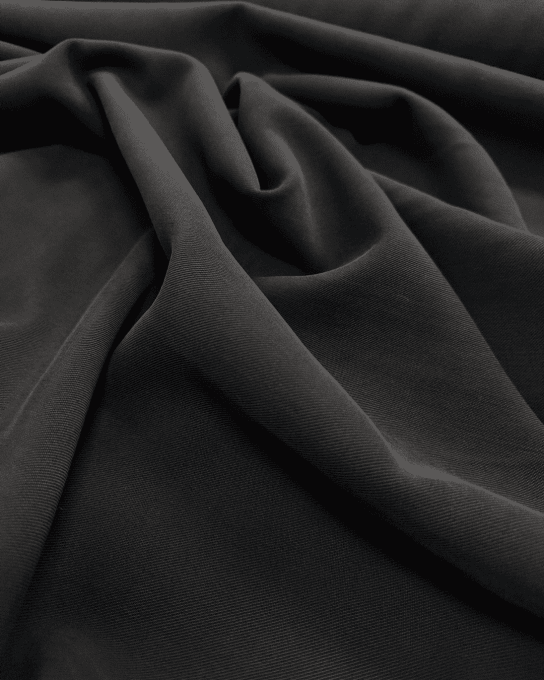 Twill de Viscose Velvis Noir  - Coupon 1m