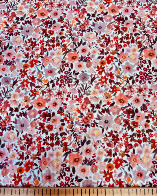 Jersey de Coton Fines Côtes Florine - par 10 cm 