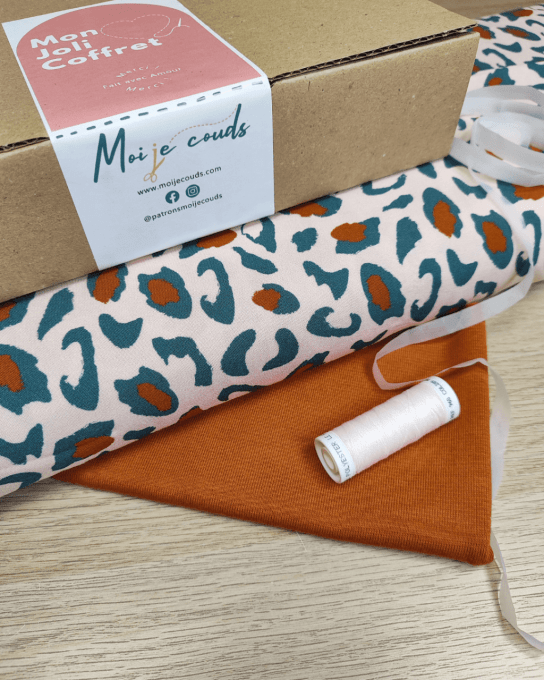 Mon Joli Coffret - La blouse Belam - Popeline de viscose Bagheera Eucalyptus - Eglantine et Zoé