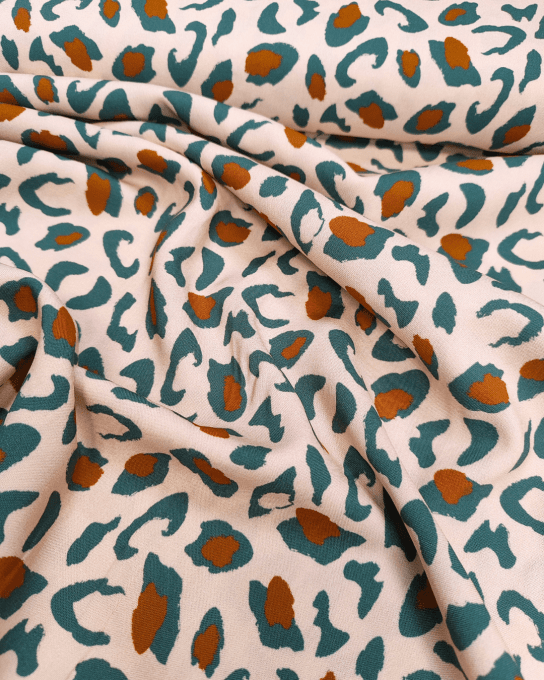 Mon Joli Coffret - La robe Belam - Popeline de viscose Bagheera Eucalyptus - Eglantine et Zoé 