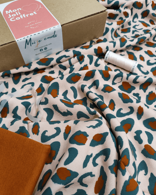 Mon Joli Coffret - La blouse Belam - Popeline de viscose Bagheera Eucalyptus - Eglantine et Zoé