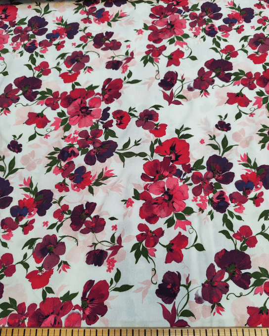 Popeline de viscose Scarlett Blanc cassé - Ecovero - par 10 cm