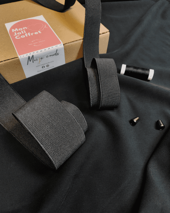 Mon Joli Coffret - Le Pantalon Springy - Twill de Viscose Velvis Noir