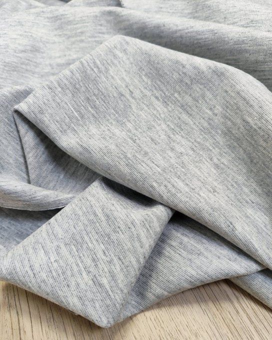 Jersey Milano Lourd Milo Gris Chiné - Coupon 1.80 m