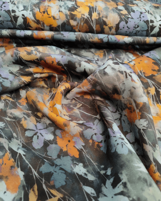 Satin de Viscose Mat Brume- par 10 cm