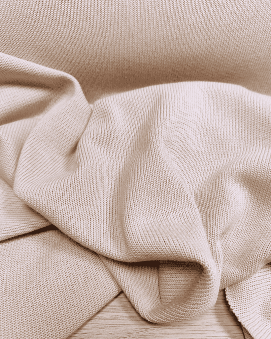 Maille Tricot Pure Beige - par 10 cm