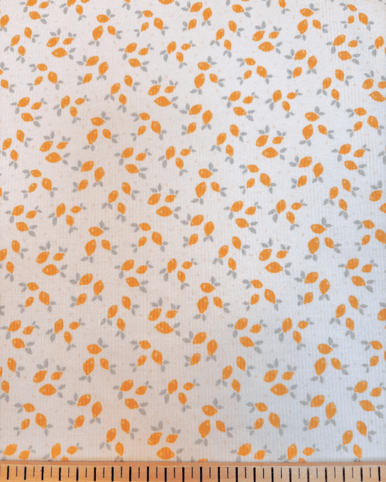 Jersey de Coton Fines Côtes Lemon - par 10 cm 