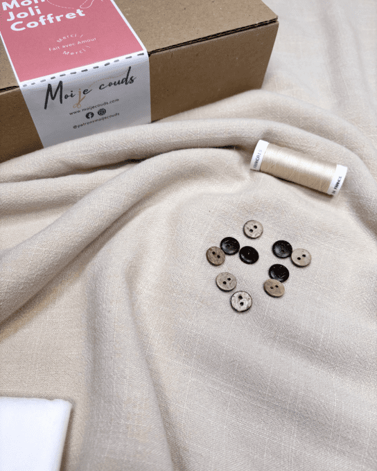 Mon Joli Coffret - La robe Aliz - Lin Viscose Lavé Sable