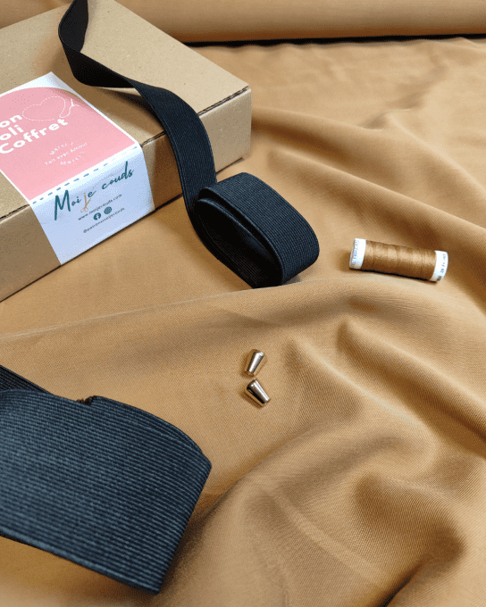 Mon Joli Coffret - Le Pantalon Springy - Twill de Viscose Velvis Camel