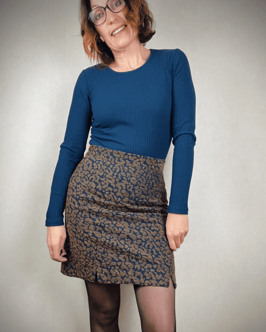 Mon Joli Coffret - La Jupe City - Version simple sans poche - Jacquard