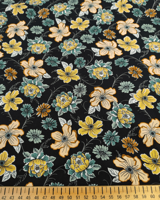 Popeline de viscose stretch - par 10 cm 
