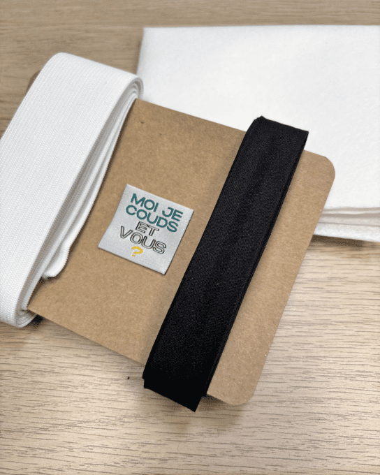 Kit Mercerie " Veste Snap" Noir