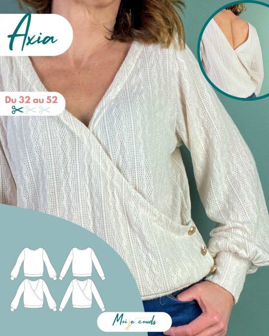 Mon Joli Coffret - Le Pull Axia - Maille Tricot Noir Lurex 