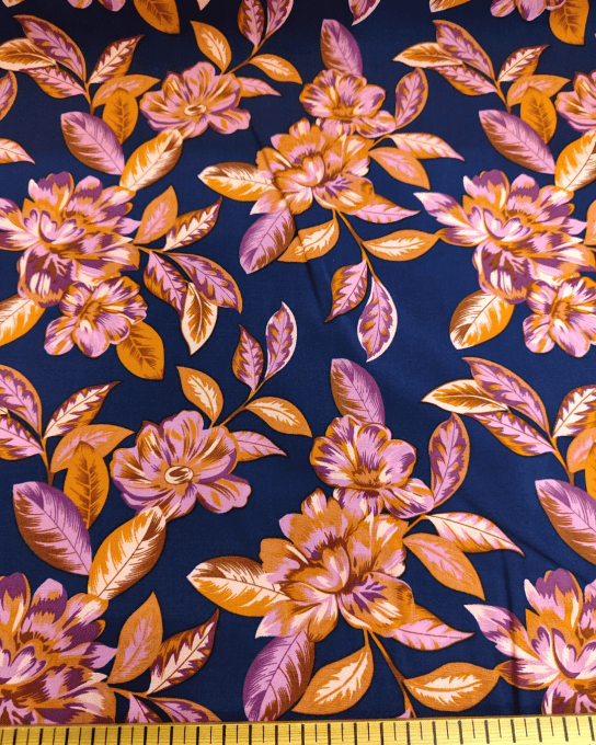 Popeline de viscose stretch Aurore - par 10 cm 