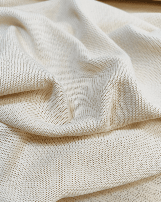 Maille Tricot Pure Beige - Coupon 1 m
