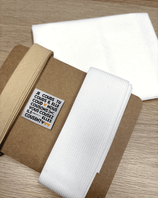 Kit Mercerie " Veste Snap" Beige