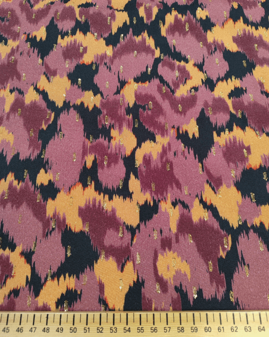 Popeline de viscose Lurex- Coupon 1.10m