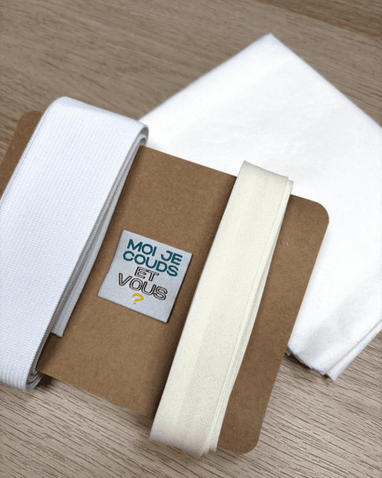 Kit Mercerie " Veste Snap" Ecru