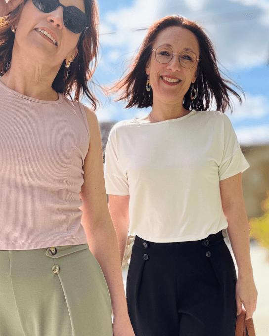 Jersey de Coton Fines Côtes Noir - par 10 cm 