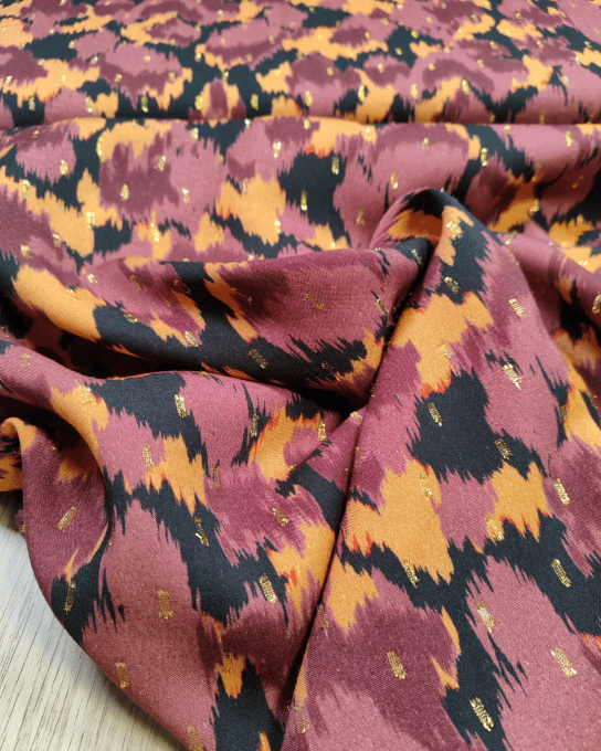 Popeline de viscose Lurex- Coupon 1.10m