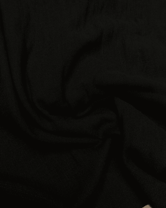 Lin Viscose Lavé Horizon Noir Essentiel - Coupon 1.20m