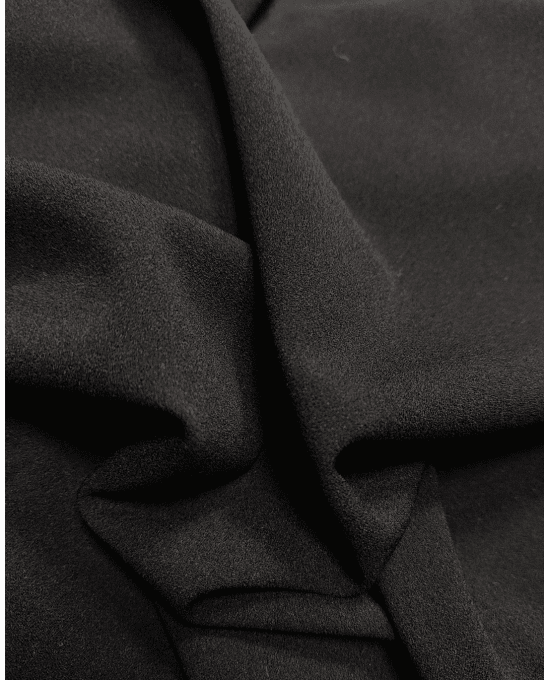 Jersey Scuba Crêpe Noir - par 10 cm