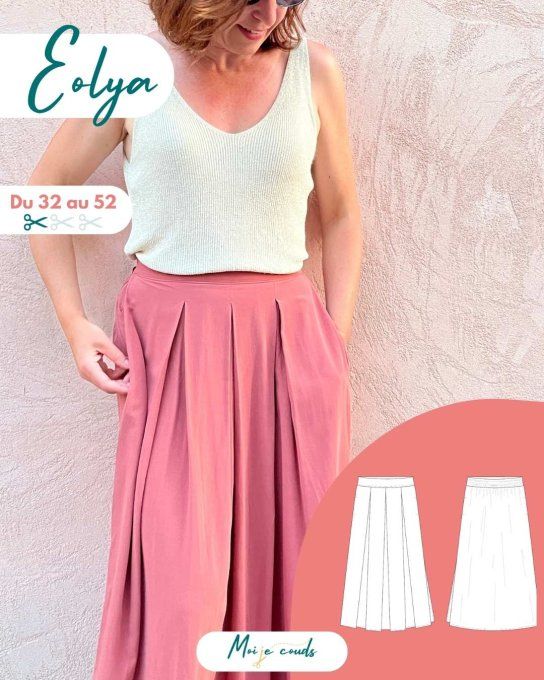 Mon Joli Coffret - La Jupe Eolya - Satin de Viscose