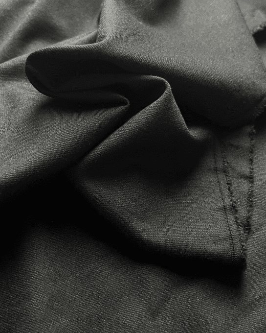 Jersey Lourd de Bambou Noir - par 10 cm 