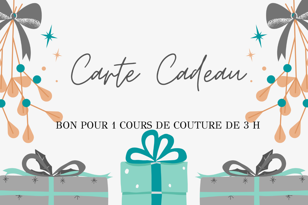 Bon cadeau - Cours de couture Débutant - Niveau 2 - 58€