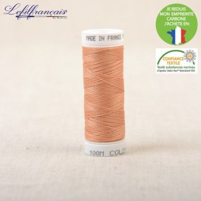 Mon Joli Coffret - Le Sweat Lovenn - Sweat Molleton Brossé Cosy Saumon - Version Col simple