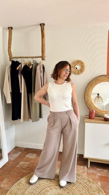 Mon Joli Coffret - Le Pantalon Pym's - Milano Beige Argile