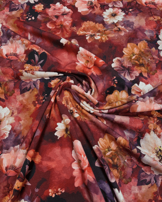 Jersey de Coton Flamboyance - par 10 cm  