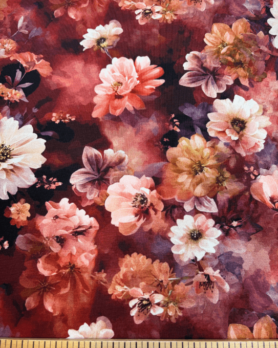 Jersey de Coton Flamboyance - par 10 cm  