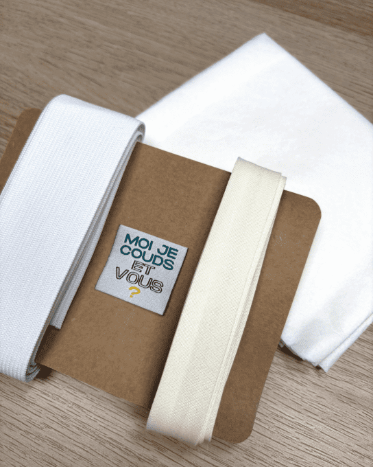 Mon Joli Coffret - La Veste Snap - Jersey Interlock de coton Ecru - Pressions 
