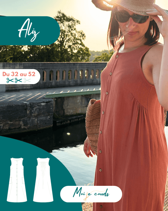 Patron La robe Aliz du 32 au 52 - VERSION POCHETTE -