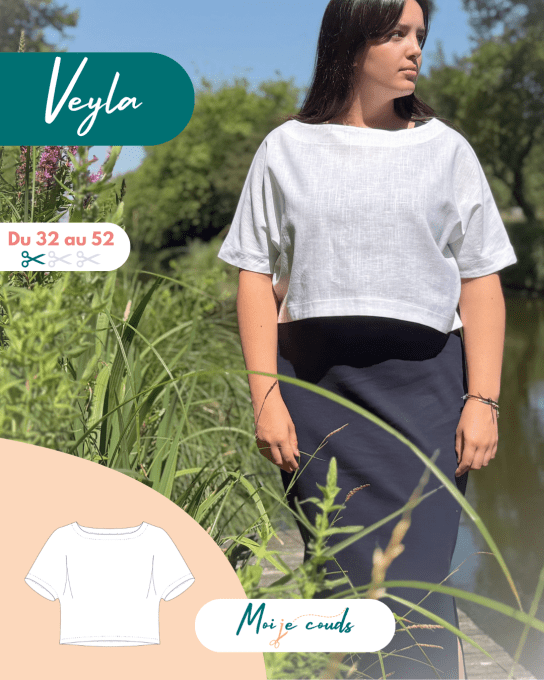 PDF-Patron Le top Veyla du 32 au 52 - VERSION NUMERIQUE - 