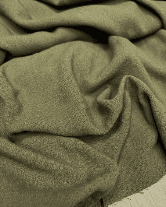 Mon Joli Coffret - La robe Aliz - Lin Viscose Lavé Kaki