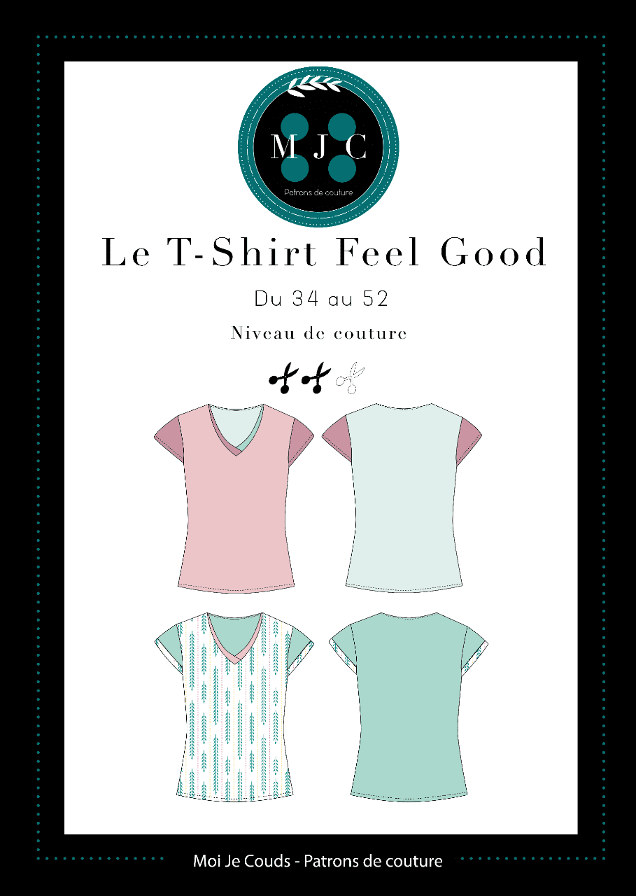 PDF-Patron le T-shirt Feel Good du 34 au 52-VERSION NUMERIQUE